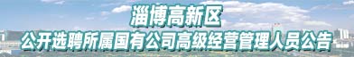 淄博高新技术产业开发区管理委员会招聘信息